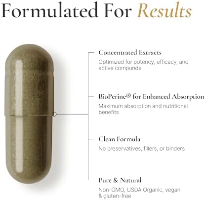 ACEWORKZ Restore Sea Moss Complex Supplement 12000mg Organic Herbal Formula for Gut Immune and Stress Support with Ashwagandha Black Seed Oil and BioPerine for Enhanced Absorption (60 Capsules)