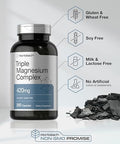 Horbaach Triple Magnesium Complex 420 mg 250 Capsules NonGMO and Gluten Free Formula Magnesium Oxide Citrate and Aspartate Dietary Supplement