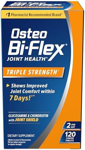 Osteo Biflex Triple Strength(5) Glucosamine Chondroitin With Vitamin C Joint Health Supplement Coated Tablets 120 Count