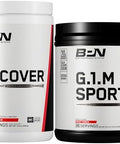 Bare Performance Nutrition Bpn G.1.M Sport " Fruit Punch 25 Servings + Recover Postworkout Muscle Recovery Drink Mix " Fruit Punch 25 Servings Endurance Fuel + Recovery Bundle