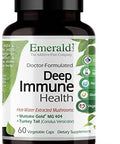 Emerald Labs Deep Immune Health - Immune Support Supplement With Maitake Gold Mushrooms, Meriva Turmeric & Astragalus Extract - 60 Vegetable Capsules (30-Day Supply)