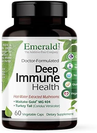 Emerald Labs Bundle With Deep Immune Health (60 Veg Caps) & Elderberry Plus (60 Veg Caps) - Immune Support With European Elderberry Extract, Vitamin C, Maitake Gold Mushrooms, Meriva Turmeric & More
