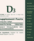 NatureS Bounty Vitamin D5000 Iu Softgels Maximum Strength 150 Ea ( Pack Of 2)