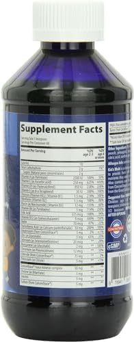 Trace Minerals Kid'S Multi Liquid Multivitamin Supplement With Vitamin C, Zinc, & Minerals Supports Healthy Bones And Immunity Natural Citrus Punch Flavor 48 Servings, 8 Fl Oz (1 Pack)