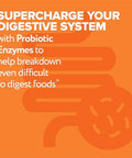 Florajen Digestive Enzymes With Probiotics & Prebiotics - Triple-Action Formula For Gut Health Bloating & Gas Relief - Supports Gluten & Dairy Digestion - Clean Non-Gmo - 30-Count