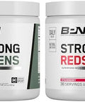 Bare Performance Nutrition Bpn Strong Greens (Lemon) & Reds (Strawberry) Superfood Bundle