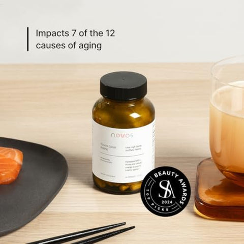Novos Boost NMN Contains 250 mg of HighPurity NMN 60 Capsules Supports Cellular Repair and DNA Protection Boosts NAD+