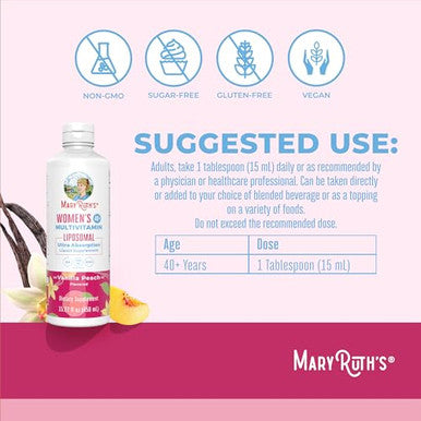 Maryruth's Multivitamin Liposomal For Women 40+ 1522 Fl Oz