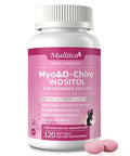 Mulittea Liposomal MyoInositol and DChiro Inositol Supplement for Women 40: 1 Ratio Plus Omega3 Hormone Balance Support Ovarian Help Menstrual Cycles and Mood Vegan 120 Softgels