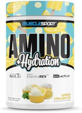 Musclesport Amino Hydration Essential Amino Acid Formula With Electrolytes Coconut Water Powder Bcaa'S. Endurance & Recovery Formula. 30 Servings (30 Serving Lemon Italian Ice)