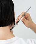 Feelfree Sport Stainless Steel Manual Acupressure Pen-Trigger Point Massage Tool-Reflexology Pressure Point Massager Tool For Relaxing Deep Tissue (A)