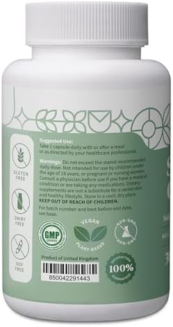 Pattern Wellness Sea Moss Complex Organic Sea Moss Burdock Root Bladderwrack Vitamin C and Ginger Capsules Immune Support Digestive Health Energy Support Vegan NonGMO 30 Capsules
