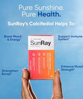 Immunotec Sunray Calcifediol Vitamin D Supplement | Fast-Acting Once-Weekly Vitamin D | High Bioavailability 25-Hydroxyvitamin D | Immune Mood Bone & Muscle Support 7 Capsules