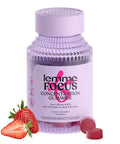 Lemme Focus Concentration & Brain Health Gummies With Cognizin Citicoline Lion'S Mane Mushroom Vitamin B12 To Support Focus Concentration - Gluten Free Caffeine Free Strawberry (50 Count)