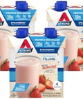 Atkins Strawberry Protein Shake & Dark Chocolate Royale Protein Shake 15G Protein Low Glycemic 2G Net Carb 1G Sugar Keto Friendly 12 Count