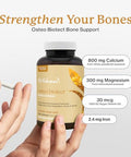 Dr Fuhrman Osteo Biotect Organic Calcium Bone Health Supplement With Vegan Vitamin D3 120 Capsules 800Mg