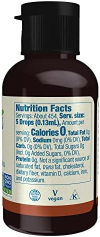 Now Foods Betterstevia Hazelnut Zerocalorie Liquid Sweetener Keto Friendly Suitable For Diabetics No Erythritol 2Ounce