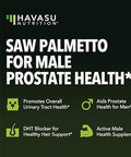 Havasu Nutrition Organic Maca Root Liquid Drops (60 Servings) & Saw Palmetto Supplement Capsules (100 Servings)