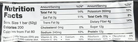 Rxbar Chocolate Sea Salt Protein Bar1.83 Ounce (Pack Of 12)