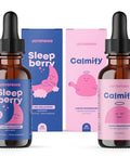 JoySpring Magnesium Citrate Liquid and Magnesium Glycinate and Sleepberry Melatonin 1MG for Kids