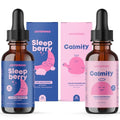 JoySpring Magnesium Citrate Liquid and Magnesium Glycinate and Sleepberry Melatonin 1MG for Kids