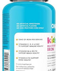 One A Day Kids Multivitamin with Iron Gummy Vitamin D Vitamin C E Zinc for Immune Support Gummy Vitamins Kids Multivitamin Gummies with Iron Cherry Flavor 60 Count (Packaging May Vary)