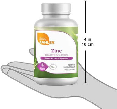 Zahler Zinc 50Mg, Supports Immune And Antioxidant Protection, Certified Kosher, 90 Capsules