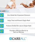 Careall Zinc Oxide 20 Skin Protectant Barrier Ointment 2 Oz Relieves Treats And Prevents Minor Skin Irritations Due To Diaper Rash. Helps Seal Out Wetness. Protects Chafed Skin