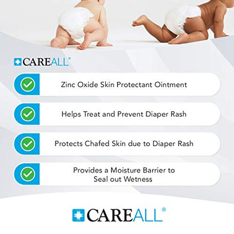 Careall Zinc Oxide 20 Skin Protectant Barrier Ointment 2 Oz Relieves Treats And Prevents Minor Skin Irritations Due To Diaper Rash. Helps Seal Out Wetness. Protects Chafed Skin
