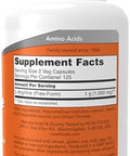 Now Foods Supplements, L-Arginine 500 Mg, Nitric Oxide Precursor, Amino Acid, 100 Veg Capsules