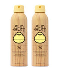 Sun Bum Original Spf 70 Sunscreen Body Spray Broad Spectrum Moisturizing Sunblock With Vitamin E Hawaii 104 Act Compliant (Octinoxate & Oxybenzone ) 2 Pack 6 Oz