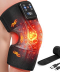 Masgre Red Light Therapy Knee Wrap With Vibration Massage Cordless Knee Massager With Heat And Vibration For Pain Relief s For Women Men Brace For Knee/Joint/Elbow/Shoulder Pain Relief