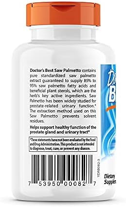 Doctor'S Best Best Saw Palmetto Extract (320 Mg), Softgel Capsules, 60-Count