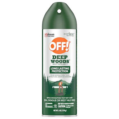 Off Deep Woods Insect Repellent Spray With 25 Percent Deet Provides Up To 8 Hours Of Mosquito Protection 6 Ounce (Pack Of 3)