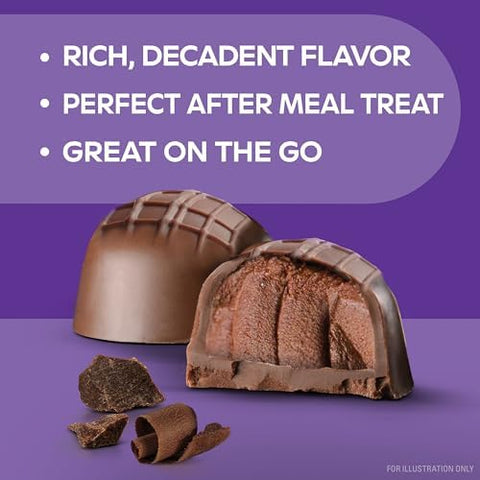 Atkins Endulge Milk Chocolate Truffles Low Sugar Low Carb Keto Friendly 6 Pack (12 Truffles Each Pack)
