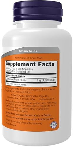 Now Foods Supplements Lproline 500 Mg Collagen Production Structural Support 120 Veg Capsules