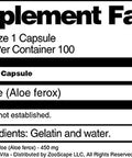 Terravita Cape Aloe (Aloe Ferox) - 450 Mg (100 Capsules, Zin: 514685)