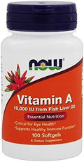 Vitamin A 25000 Iu 100 Sgels By Now Foods (Pack Of 2)