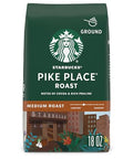 Starbucks Ground Coffee, Medium Roast Hot or Iced Coffee, Pike Place Roast, 18 oz