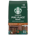 Starbucks Ground Coffee, Medium Roast Hot or Iced Coffee, Pike Place Roast, 18 oz
