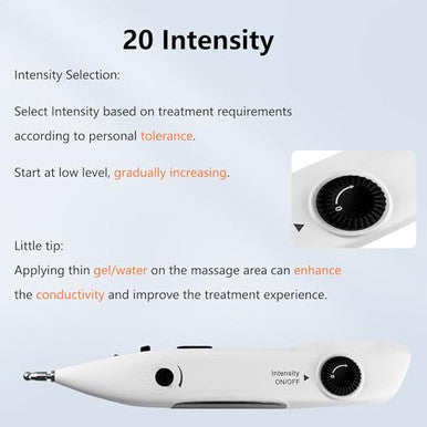 Leawell Electronic Acupuncture Pen Meridian Acupoints Finder Electric Acupressure Point Muscle Massage Pulse Therapy Tool For Pain Relief Rechargeable