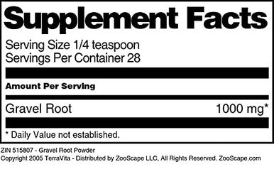 Terravita Gravel Root Powder (1 Oz, Zin: 515807)