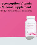 Theralogix Theranatal Core Preconception Vitamin Supplement 90Day Supply Prenatal Vitamins & Fertility Supplement For Women With Folate Vitamin D3 Choline & More Nsf 90 Tablets