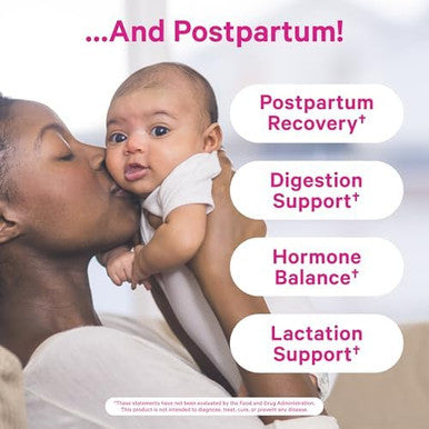 Pink Stork Prenatal + Postnatal Gummy Vitamins For Women Multivitamin For Pregnancy + Postpartum Recovery 60 Gummies