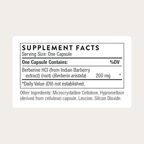 Thorne - Berberine - 200 Mg (Formerly Berbercap) - Supports Heart Function Immune System And Gut Health 60 Capsules