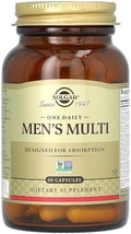 Solgar One Daily MenS Multivitamin Whole Body Support Supplement Highly Absorbable Delayed Release One Daily Multi Vitamin Capsules For Men Immune Heart Energy Stress and Muscle Health 60 Servings