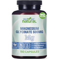 Why Not Natural Magnesium Glycinate 500 mg Capsules Supplement Vegan No Filler Supports Sleep and Relaxation