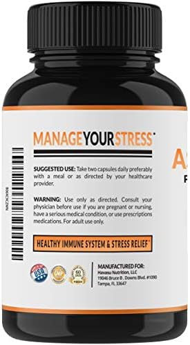 Havasu Nutrition High Strength Ashwagandha Supplement Capsules (45 Servings) & Saw Palmetto 500Mg Larginine 500Mg Complex (30 Servings)