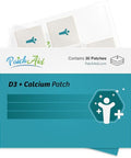 D3/Calcium Topical Patch By Patchaid 30Day Supply (Pack Of 2)