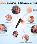 Figerm Cold Laser Therapy Device For Pain Relief Infrared Red Light Therapy Devices For Knee Neck Joint And Muscle With 808Nm & 650Nm 3 Power Mode/ 4 Timer Handheld Black
